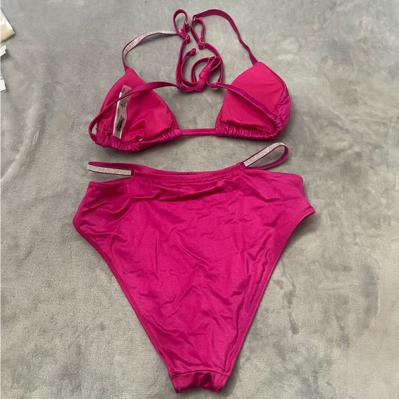 New! SET Victoria’s Secret Swim Shine Strap Bikini Top & Bottom  10480 - Picture 11 of 12